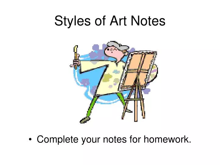 styles of art notes