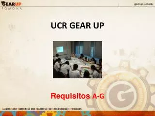 ucr gear up