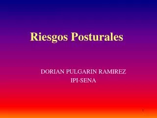 riesgos posturales