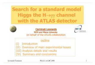 Search for a standard model Higgs the H??? channel with the ATLAS detector