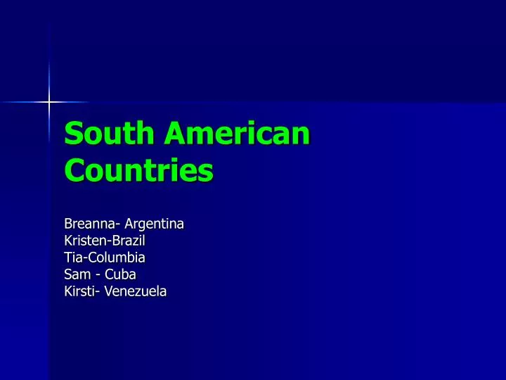 south american countries