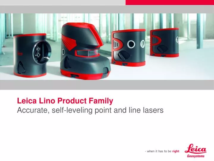 leica lino product family accurate self leveling point and line lasers