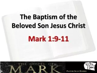 The Baptism of the Beloved Son Jesus Christ