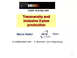 Transversity and inclusive 2-pion production