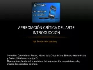 apreciaci n cr tica del arte introducci n