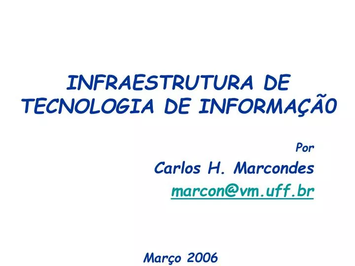 infraestrutura de tecnologia de informa 0