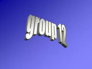 group 12