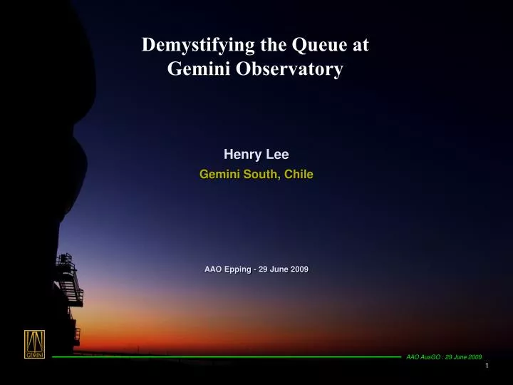 demystifying the queue at gemini observatory
