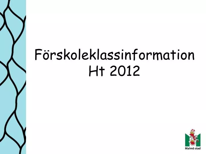 f rskoleklassinformation ht 2012