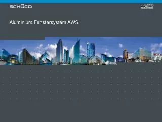 aluminium fenstersystem aws