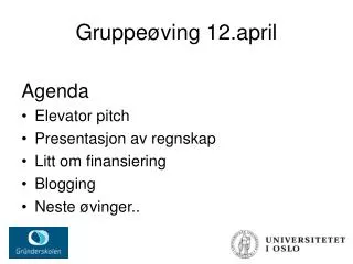 gruppe ving 12 april