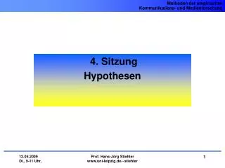 4 sitzung hypothesen