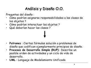 an lisis y dise o o o