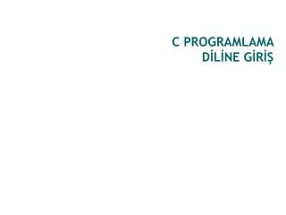 c programlama d l ne g r