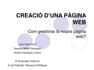 creaci d una p gina web
