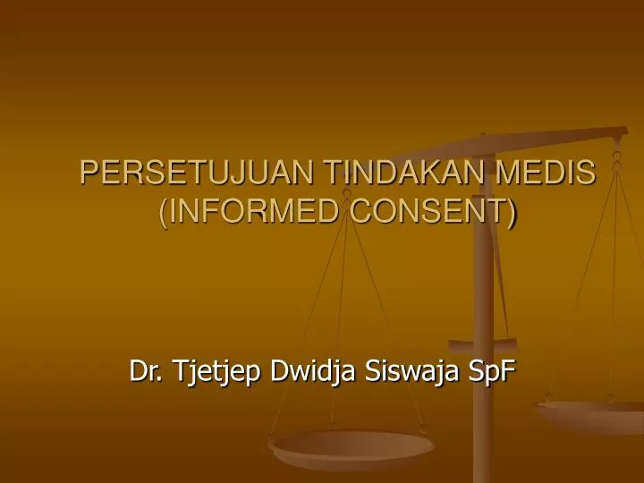 persetujuan tindakan medis informed consent