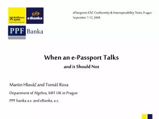 When an e-Passport Talks and it Should Not
