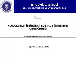 i ik n vers tes enformatik ara t rma ve uygulama merkezi