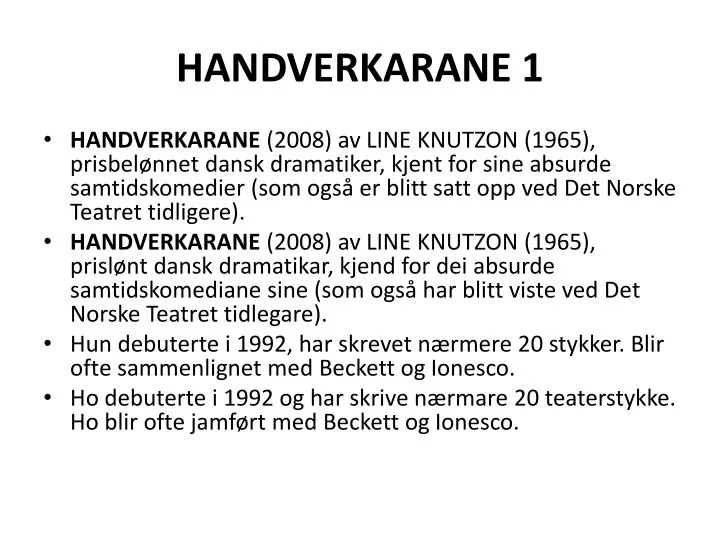 handverkarane 1