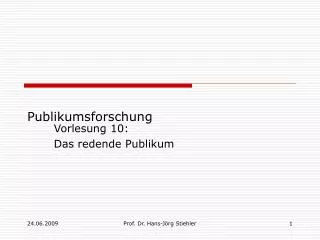 publikumsforschung