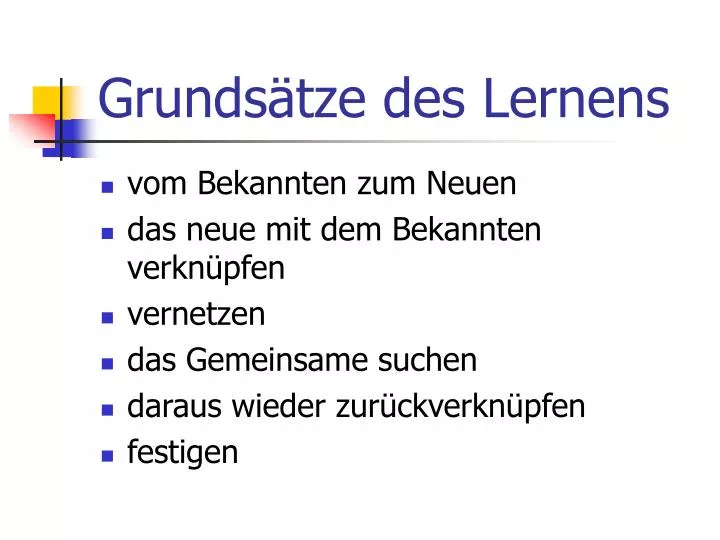 grunds tze des lernens