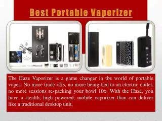 New Portable Vaporizer from Haze