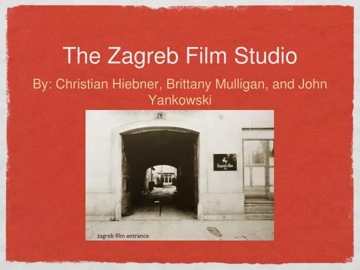 the zagreb film studio