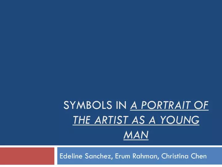 symbols in a portrait of the artist as a young man