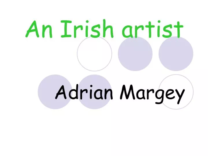 an irish artist