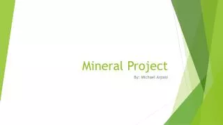 Mineral Project