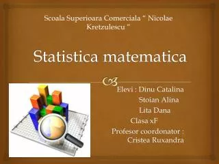 statistica matematica