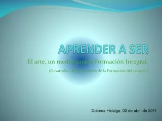 aprender a ser