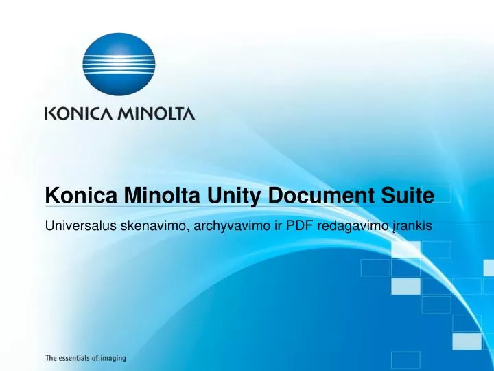 konica minolta unity document suite