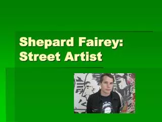Shepard Fairey: Street Artist