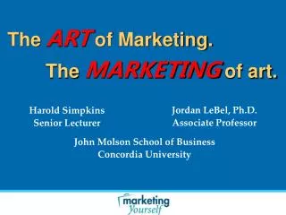 The ART of Marketing.