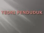 Teori penduduk - slide 1