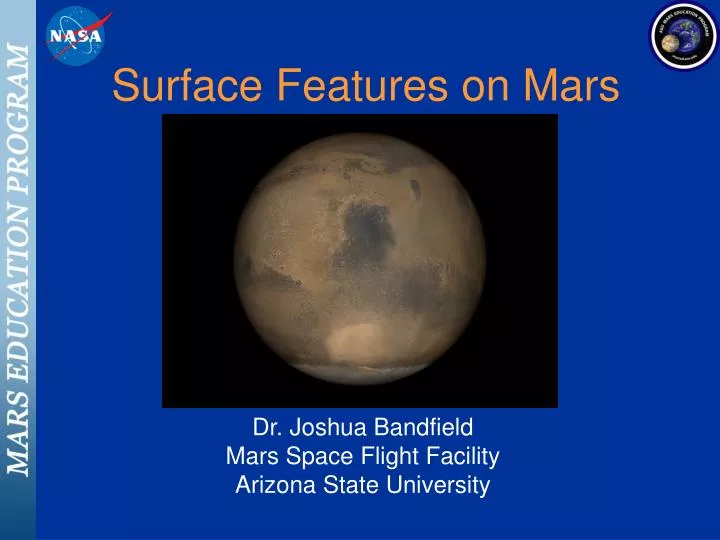 surface features on mars