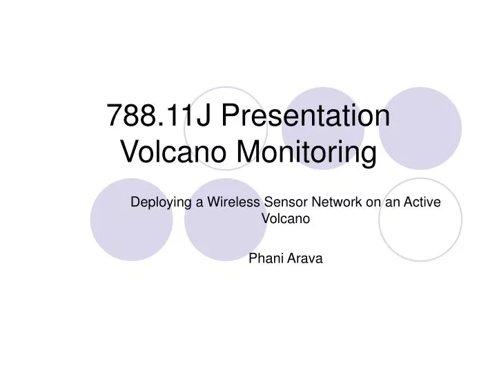 788 11j presentation volcano monitoring