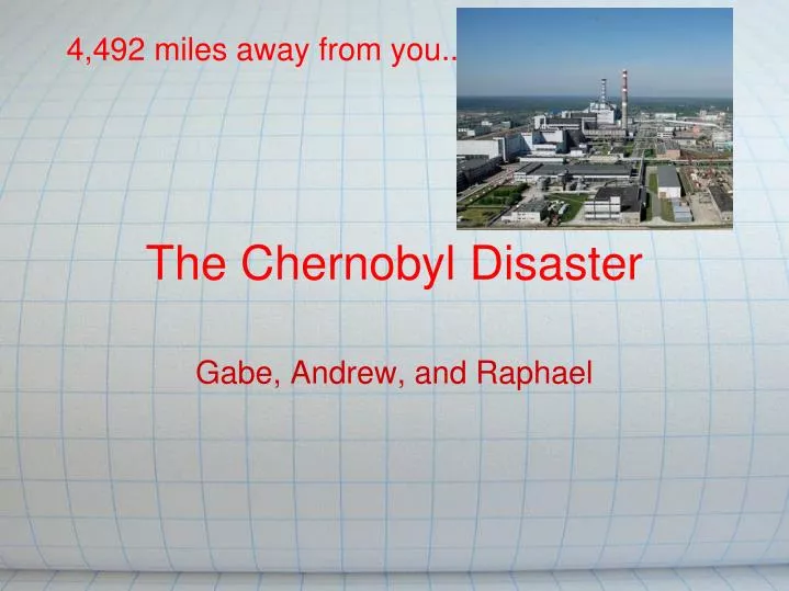 the chernobyl disaster