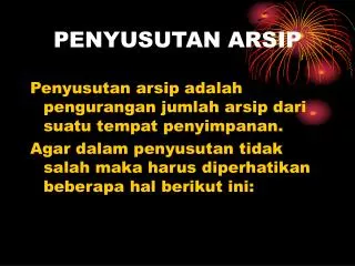 penyusutan arsip