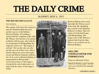 THE DAILY CRIME
