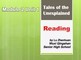 Tales of the Unexplained