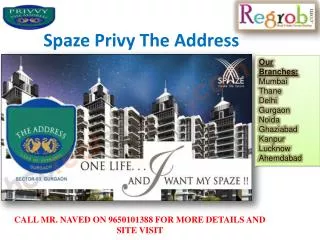 Spaze Privy The Address sector 93 Gurgaon