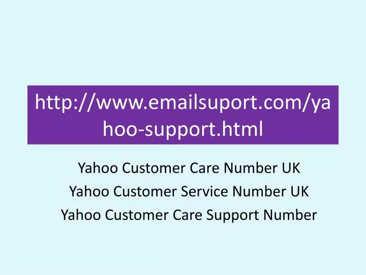 http www emailsuport com yahoo support html