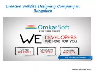 Creative Website Designing Company In Bangalore