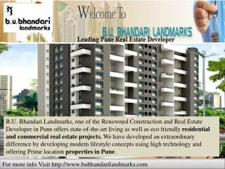 This Festive Season B.U.Bhandari Landmarks Launched New Resi