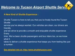 Tucson Airport Shuttle Service