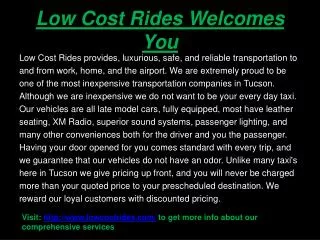 Affordable Tucson Transportation