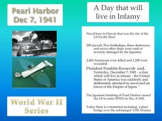 Pearl Harbor Dec 7, 1941