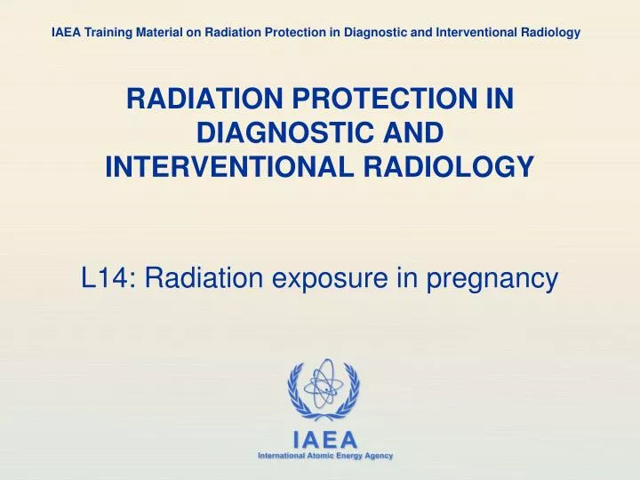 radiation protection in diagnostic and interventional radiology
